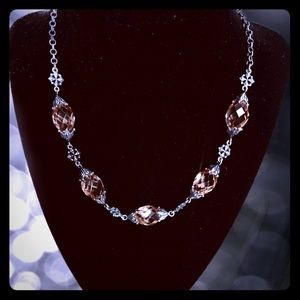 Fancy AMBER CRYSTAL Necklace / NWT!! Price Dropped